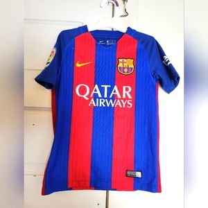 Retro Barcelona Home Soccer Jersey 2016/2017 Messi #10 Child Size XS 6-8